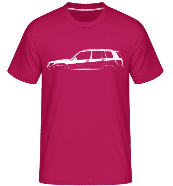 Preview: 'Mercedes-Benz GLK X204' Silhouette - Shirtinator Men's T-Shirt - Magenta - Front