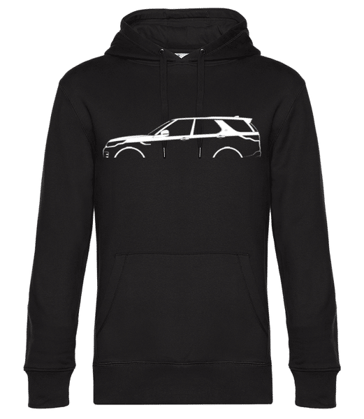 Preview: 'Land Rover Discovery (2017)' Silhouette - Men’s Standard Hoodie - Black - Front