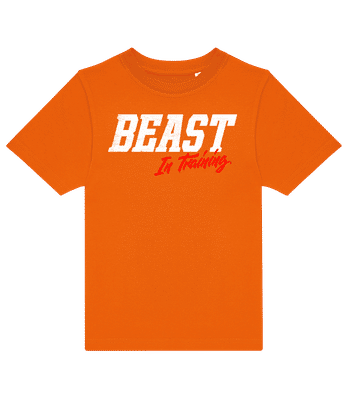 Beast In Training - Detské tričko B&C - Oranžová - Predné
