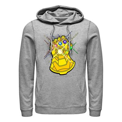 Marvel - Avengers - Gauntlet Gold - Unisex Hoodie - Heather grey - Front