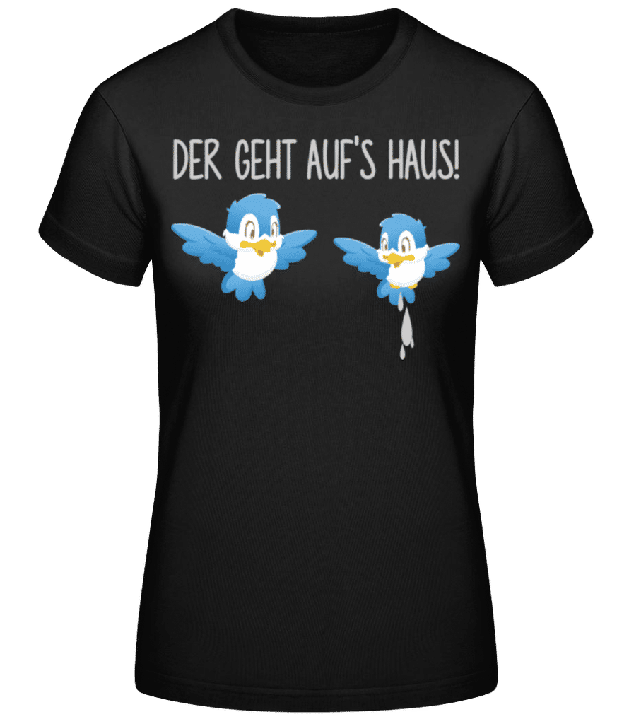 Vorschau: Vögel Machen Auf's Haus - Frauen T-Shirt B&C - Schwarz - Vorne