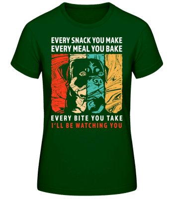 I'll Be Watching You - Dámské basic tričko - Bottle green - Napřed
