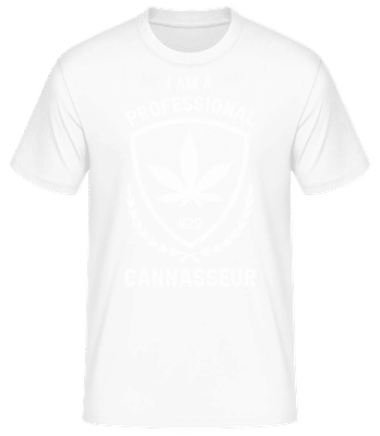 Professional Cannasseur - Camiseta básica para hombre - Blanco - delante