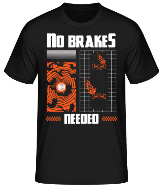 Aperçu: No Brakes - T-shirt standard Homme - Noir - Devant