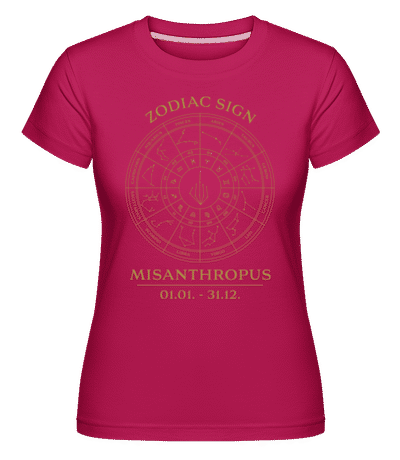 Zodiac Sign Misanthropus - T-shirt Shirtinator femme - Magenta - Devant