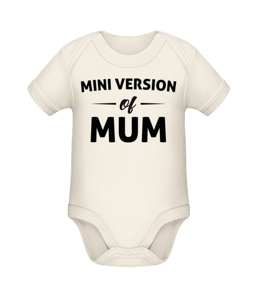 Aperçu: Mini Version Of Mum - Body manches courtes bio - Crème - Devant