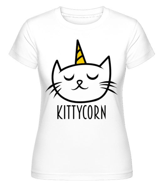 Aperçu: Kittycorn -  T-shirt Shirtinator femme - Blanc - Devant