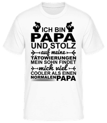 Papa Tattoos Sohn · Männer Basic T-Shirt