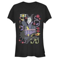 Disney - Sleeping Beauty - Maleficent dual maleficient - Femme T-shirt - Noir - Devant