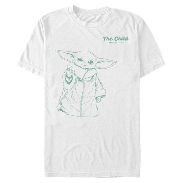 Aperçu: Star Wars - The Mandalorian - The Child Playful Child - Homme T-shirt - Blanc - Devant