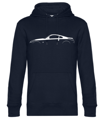 'Nissan 350Z' Silhouette - Sweat à capuche standard homme - Bleu marine - Devant