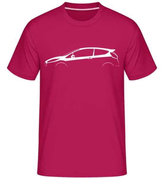 Preview: 'Ford Fiesta ST Mk VI' Silhouette - Shirtinator Men's T-Shirt - Magenta - Front
