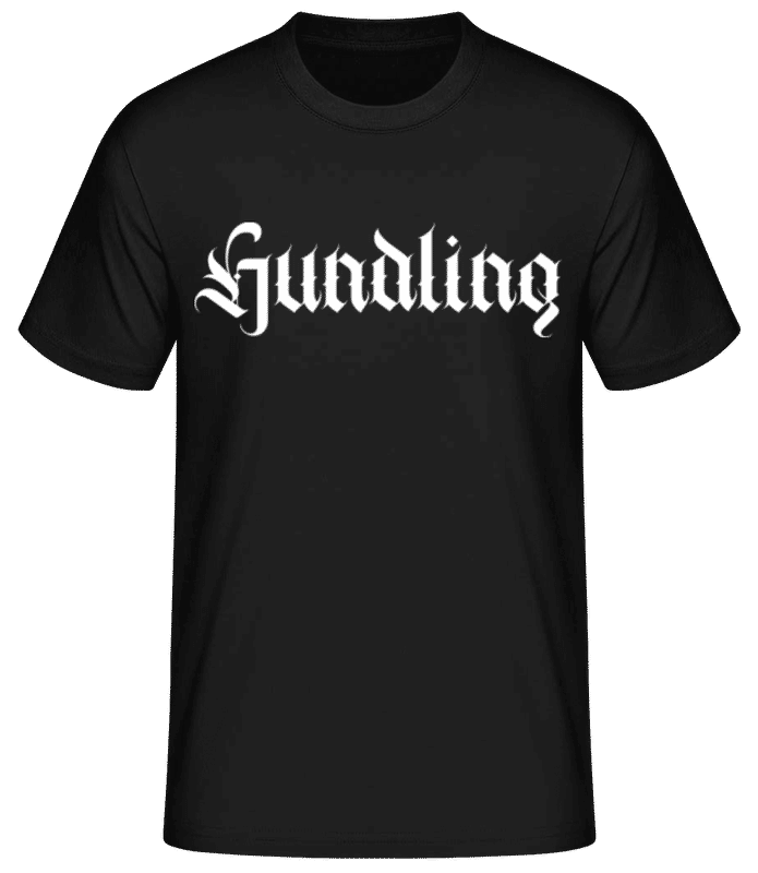 Vorschau: Hundling - Männer Basic T-Shirt - Schwarz - Vorne