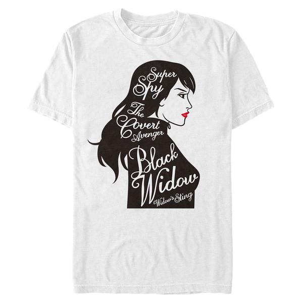 Aperçu: Marvel - Avengers - Black Widow Super Spy - Homme T-shirt - Blanc - Devant