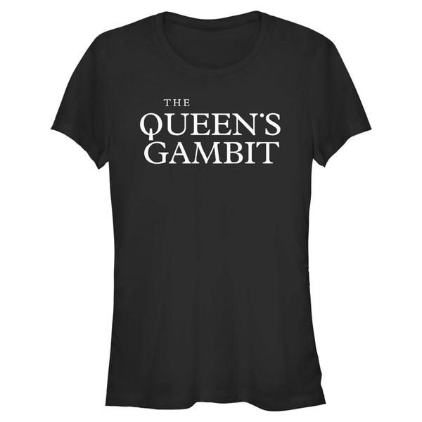 Preview: Netflix - The Queen's Gambit - Logo Queens - Valentine's Day - Women's T-Shirt - Black - Front