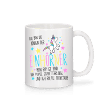 Königin Der Einhörner - Tasse - Weiß - Vorne