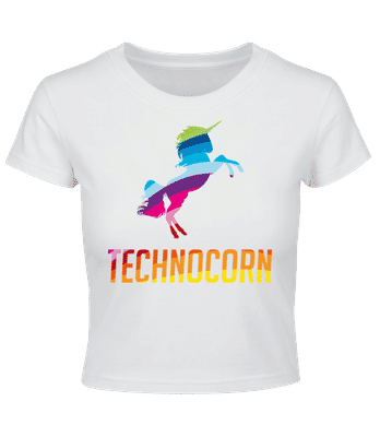 Technocorn - Krátké tričko - Bílá - Napřed