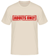 Adults Only Sign · Männer Basic T-Shirt
