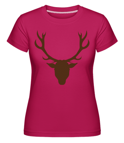 Deer - Brown -  Shirtinator Women's T-Shirt - Magenta - Front