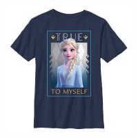 Disney - Frozen - Elsa Truth - Niños Camiseta - Marino - delante