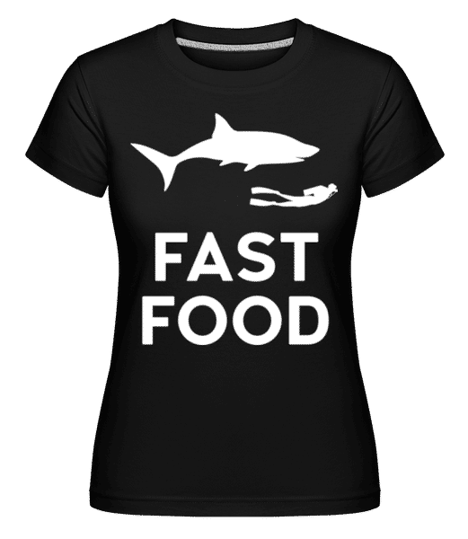 Aperçu: Fast Food Diver -  T-shirt Shirtinator femme - Noir - Devant