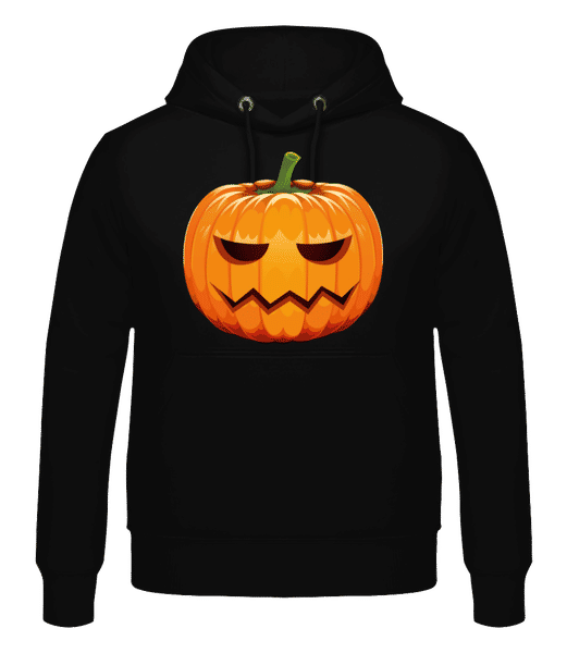 Aperçu: Citrouille Folle - Sweat à capuche Homme - Noir - Devant