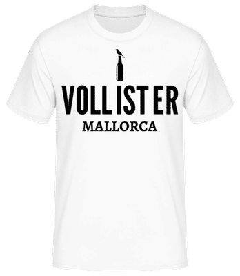 Voll Ist Er Mallorca - Männer Basic T-Shirt - Weiß - Vorne