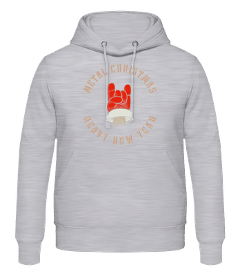 Metal Christmas - Men's Hoodie - Heather grey - Front