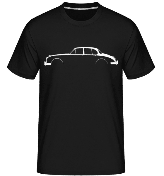 Aperçu: 'Jaguar Mark II' Silhouette -  T-Shirt Shirtinator homme - Noir - Devant