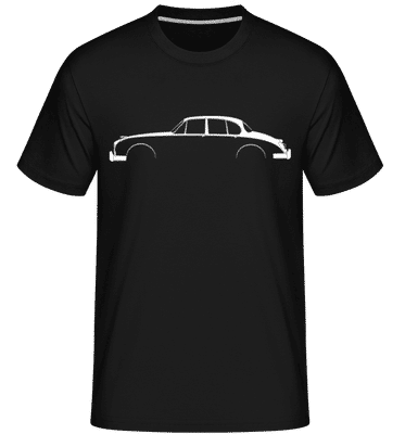 'Jaguar Mark II' Silhouette - Shirtinator Men's T-Shirt - Black - Front