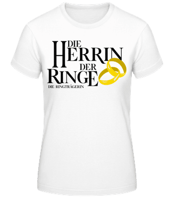 Die Herrin Der Ringe - Frauen Basic T-Shirt - Weiß - Vorne
