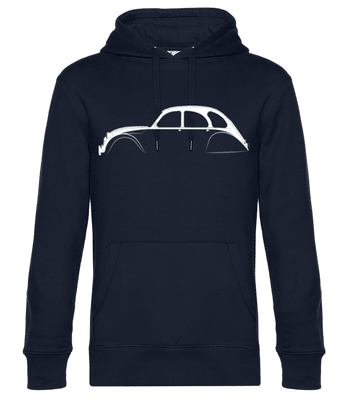 'Citroen 2CV' Silhouette - Männer Standard Hoodie - Marine - Vorne