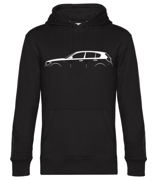 Aperçu: 'BMW 1 Series 5-door (E87)' Silhouette - Sweat à capuche premium Unisexe - Noir - Devant