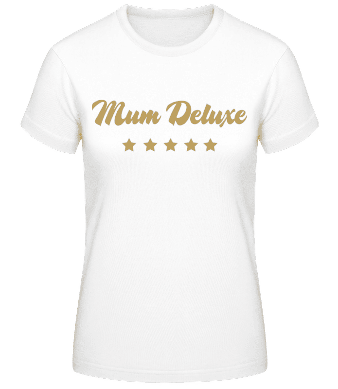 Preview: Mum Deluxe - Beige - Women's Basic T-Shirt - White - Front