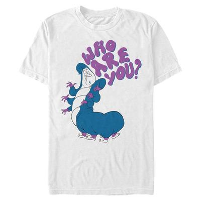 Disney - Alice aux pays des merveilles - Caterpillar Who Are You - Homme T-shirt - Blanc - Devant