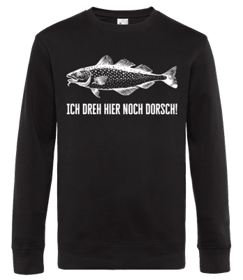 Ich Dreh Hier Noch Dorsch - Männer Standard Pullover - Schwarz - Vorne