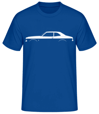 'Ford Cortina Mk III' Silhouette - T-shirt standard Homme - Bleu royal - Devant