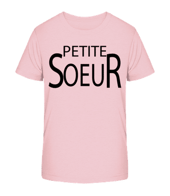 Petite  Sœur - T-shirt bio Enfant Stanley Stella 2.0 - Rose - Devant