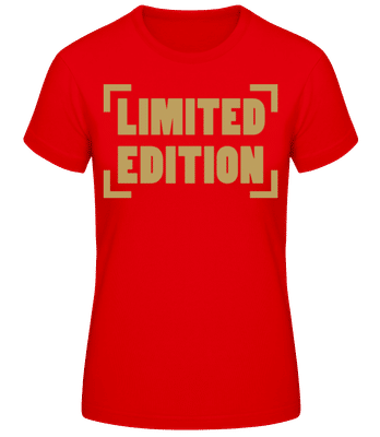 Limited Edition - Women's Basic T-Shirt - Red - Front