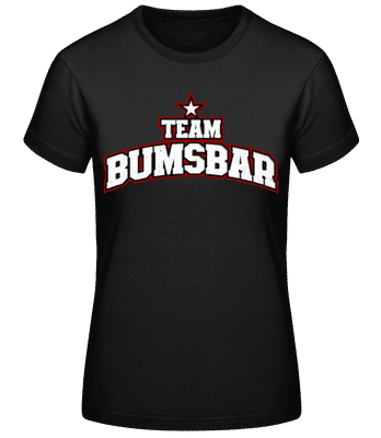 Team Bumsbar - Frauen Basic T-Shirt - Schwarz - Vorne