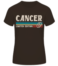 Sternzeichen Cancer Limited - Frauen Basic T-Shirt - Braun - Vorne