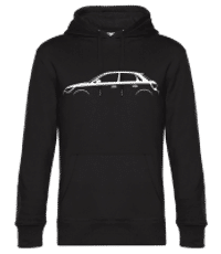 'Audi A1 Sportback (8X)' Silhouette - Men’s Standard Hoodie - Black - Front
