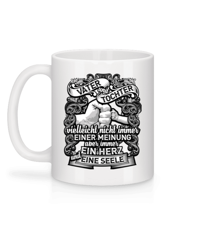 Vorschau: Vater Und Tochter - Tasse - Weiß - Hinten