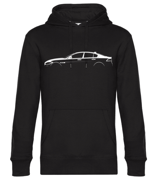 Aperçu: 'Jaguar XE' Silhouette - Sweat à capuche premium Unisexe - Noir - Devant