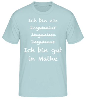 Ingenieur Mathe - Männer T-Shirt B&C - Mintgrün - Vorne