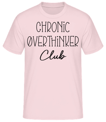 Chronic Overthinker Club - T-shirt standard Homme - Rose - Devant