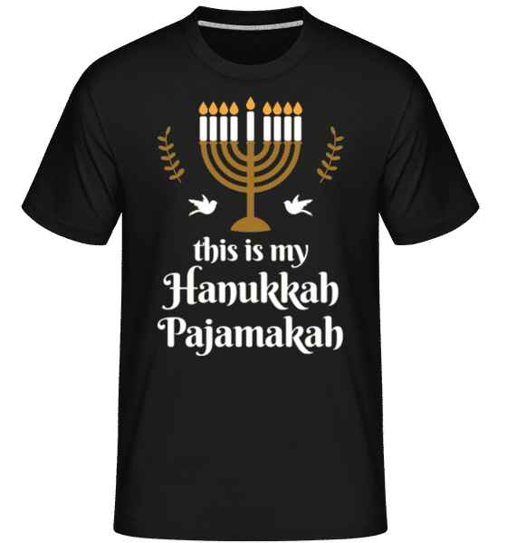 This Is My Hanukkah Pajamakah -  T-Shirt Shirtinator homme - Noir - Devant