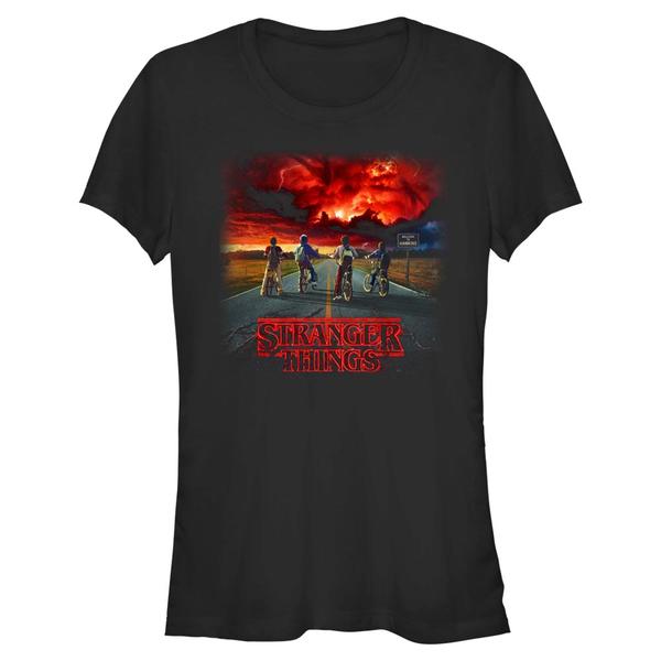 Aperçu: Netflix - Stranger Things - Skupina Where It Began - Femme T-shirt - Noir - Devant