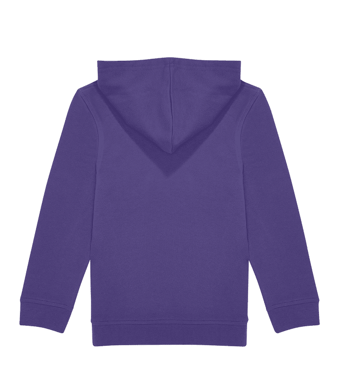 Aperçu: Sweat à capuche standard pour enfant - Pourpre - Derrière