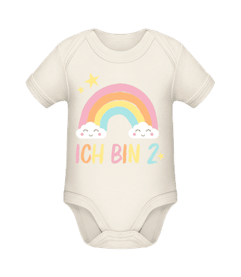 Ich Bin Zwei - Baby Bio Strampler - Creme - Vorne